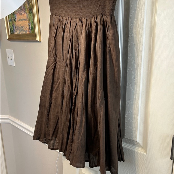 BOHO Brown Double Layered Skirt - Picture 9 of 12